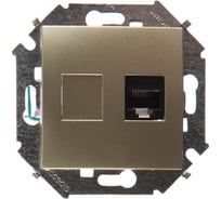 Компьютерная розетка Simon RJ45 кат.5e AMP, шампань 1591551-034