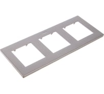 Рамка Simon 3 поста, алюминий 2400630-033