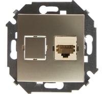 Компьютерная розетка Simon RJ45 кат.5е, Systimax, шампань 1591598-034
