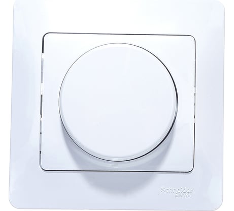 Светорегулятор Systeme Electric 300Вт GLOSSA поворотный, белый SchE GSL000134