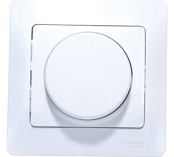 Светорегулятор Systeme Electric 300Вт GLOSSA поворотный, белый SchE GSL000134 1