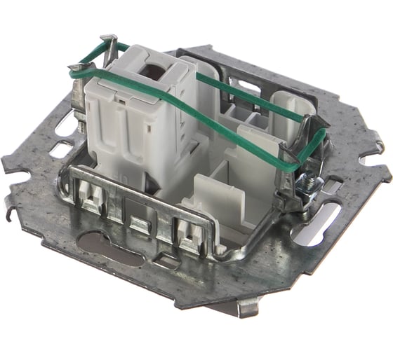 Компьютерная розетка Simon RJ45 кат.5e AMP, алюминий 1591551-033