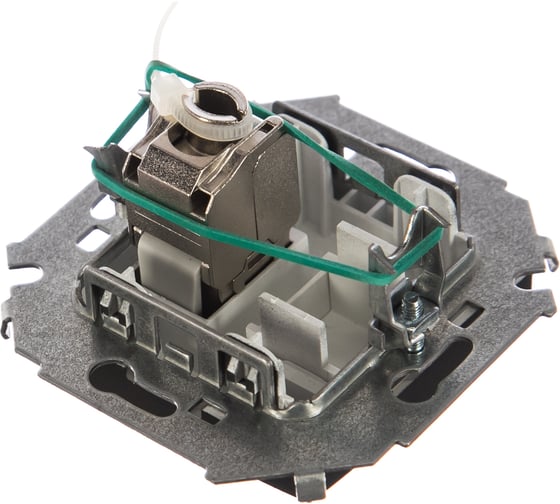 Компьютерная розетка Simon RJ45 кат.6а АМР, FTP, графит 1591563-038