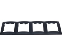 Универсальная рамка Simon 4 поста, графит 1500640-038