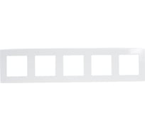 Рамка Simon 5 постов, бел 2400650-030