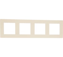 Рамка Simon 4 поста, сл кость 2400640-031
