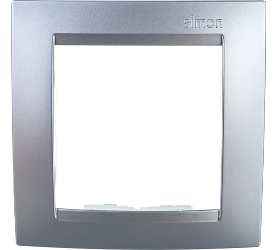 Универсальная рамка Simon 1 пост, алюминий 1500610-033