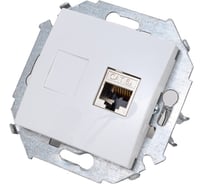 Компьютерная розетка Simon RJ45 кат.6а АМР, FTP, белый 1591563-030