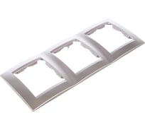 Универсальная рамка Simon 3 поста, алюминий 1500630-033