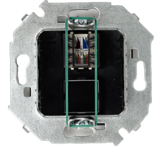 Компьютерная розетка Simon RJ45 кат.5е, Systimax, графит 1591598-038