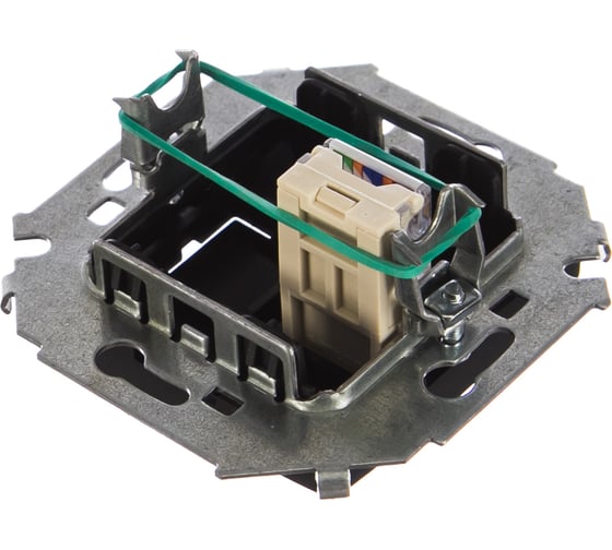 Компьютерная розетка Simon RJ45 кат.5е, Systimax, графит 1591598-038