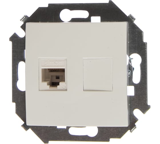 Компьютерная розетка Simon RJ45 кат.5e AMP, белый 1591551-030 1