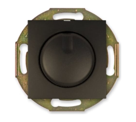 Поворотно-нажимной диммер Aling-conel PRESTIGE для LED, механизм, 0-100W чёрный soft touch арт. 60175.E1