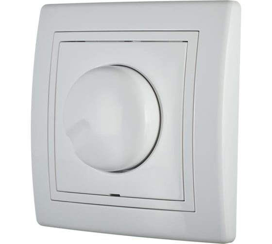 Поворотный диммер Aling-conel PRESTIGE механизм, 40–400VA 230V/50Hz белый арт. 60173.0