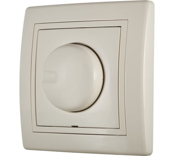 Поворотно-нажимной диммер Aling-conel PRESTIGE для LED, механизм, 0-100W кремовый арт. 60175.9