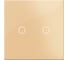 Двухклавишный сенсорный выключатель HIPER sensor switch golden S1G2-01G 1