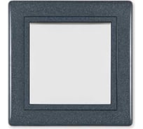 Проходной выключатель Aling-conel PRESTIGE 1-клавишный 10AX 250V графит-графит-белый арт. 607.220