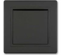 Проходной выключатель Aling-conel PRESTIGE 1-клавишный 10AX 250V чёрный soft touch арт. 607.E1E1