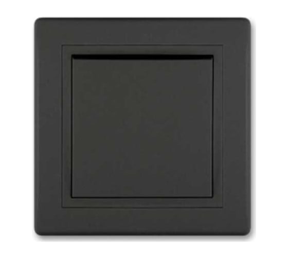 Проходной выключатель Aling-conel PRESTIGE 1-клавишный 10AX 250V чёрный soft touch арт. 607.E1E1 1