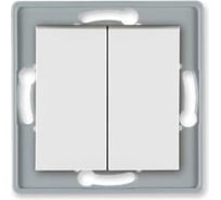 Проходной выключатель Aling-conel PRESTIGE 2-клавишный МЕХАНИЗМ 10AX 250V белый арт. 60072.0