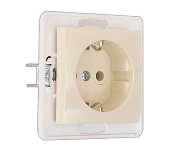 Розетка Aling-conel PRESTIGE /набор 10 шт./ с заземлением МЕХАНИЗМ 16A 250V кремовая /арт. / 6030.9 Н10