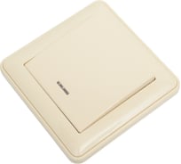 1-клавишный выключатель с подсветкой Systeme Electric Wessen 59 слоновая кость 10а (в сборе с рамкой) VS110-153-28