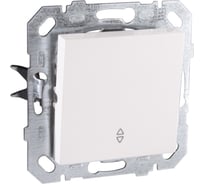 Выключатель встраиваемый Netelsan 1 клавиша с подсветкой 220В 10А, цвет белый M.U.ANH.40000