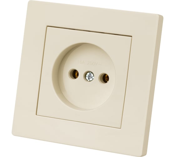 Розетка TDM ELECTRIC 2п 10А 250В слоновая кость "сенеж" SQ1816-0130