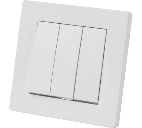 Выключатель 3-х клавишный TDM 10А белый "сенеж" SQ1816-0012