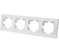 Рамка 4-х постовая TDM ELECTRIC белая "сенеж" SQ1816-0057