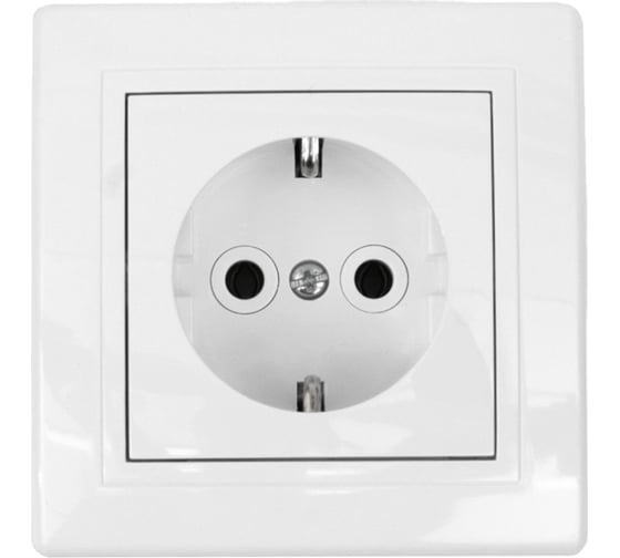 Розетка Aling-conel PRESTIGE с заземлением МЕХАНИЗМ 16A 250V белая /арт. / 6030.0