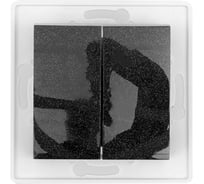 Выключатель 2-клавишный Aling-conel PRESTIGE МЕХАНИЗМ 10AX 250V графитовый /арт. / 6006.2