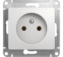 Механизм розетки Systeme Electric 1-м GLOSSA без заземления, белая SchE GSL000141