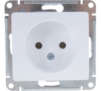 Механизм розетки Systeme Electric 1-м GLOSSA без заземления, белая SchE GSL000141 15425531