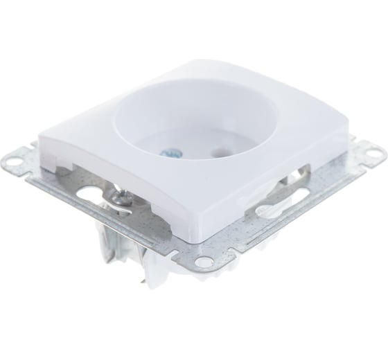 Механизм розетки Systeme Electric 1-м GLOSSA без заземления, белая SchE GSL000141