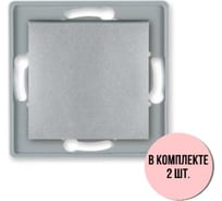 Выключатель 1-клавишный однополюсный Aling-conel PRESTIGE /набор 2 шт./ МЕХАНИЗМ 10AX 250V серебряный /арт. / 6005.S Н2
