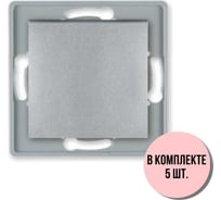 Выключатель 1-клавишный однополюсный Aling-conel PRESTIGE /набор 5 шт./ МЕХАНИЗМ 10AX 250V серебряный /арт. / 6005.S Н5