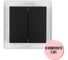 Выключатель 2-клавишный Aling-conel PRESTIGE /набор 2 шт./ МЕХАНИЗМ 10AX 250V черный soft touch /арт. / 6006.E1 Н2 1