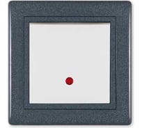 Выключатель 1-клавишный Aling-conel PRESTIGE с индикацией 10AX 250V графит-графит-белый /арт. / 625.220