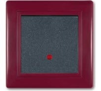Выключатель 1-клавишный Aling-conel PRESTIGE с индикацией 10AX 250V бордо-бордо-графит /арт. / 625.332