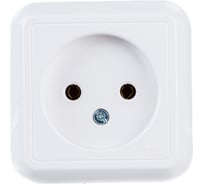 Розетка Systeme Electric 1-м ОП Прима 10А 250В без заземления, белая SchE RA10-164-B РА10-164-б