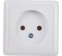 Розетка Systeme Electric 1-м ОП Хит 10А без заземления SchEРА10-131-б RA10-131-B