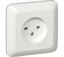 Розетка Systeme Electric 1-м СП Прима 10А 250В без заземления, белая SchEРС10-184-б RS10-184-B