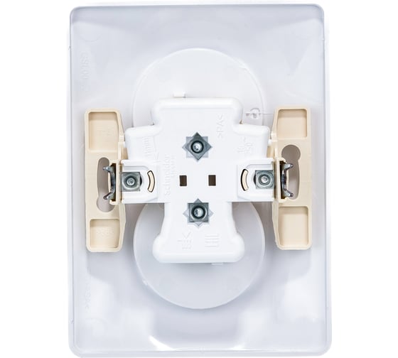 Розетка Systeme Electric 2-м GLOSSA без заземления, белая SchE GSL000120