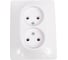 Розетка двойная Systeme Electric (Schneider Electric) GLOSSA, без заземления, белый GSL000120 5