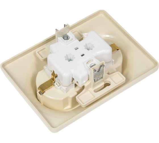 Розетка Systeme Electric 2-м GLOSSA с заземлением, защитные шторки, бежевый SchE GSL000226