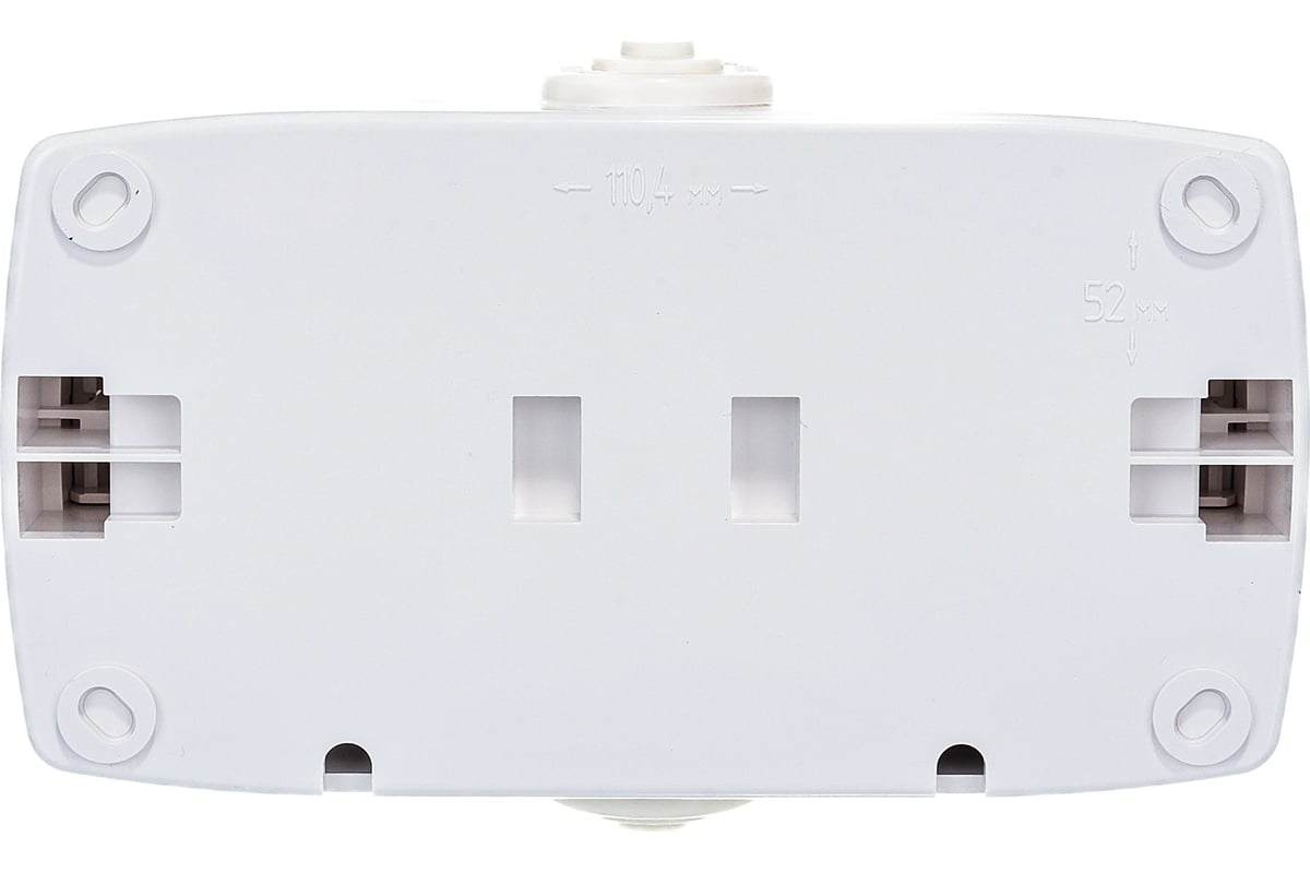 Розетка Systeme Electric 2-м ОП Рондо IP44 с заземлением, защитные ...