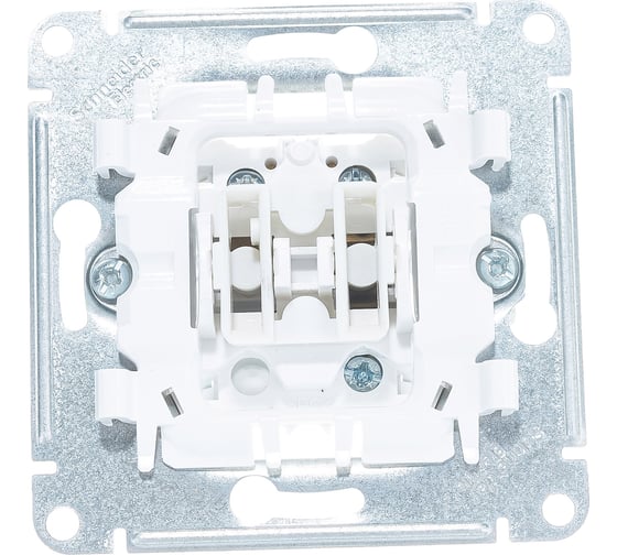 Механизм переключателя Systeme Electric 1-клавишный GLOSSA белый SchE GSL000161