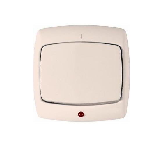 Переключатель Systeme Electric 1-клавишный СП Рондо с индикатором, белый SchE S66-004-BI С66-004-би 1