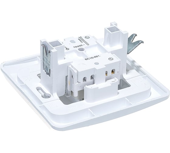 Выключатель Systeme Electric 1-клавишный СП Этюд 10А белый SchE BC10-001B